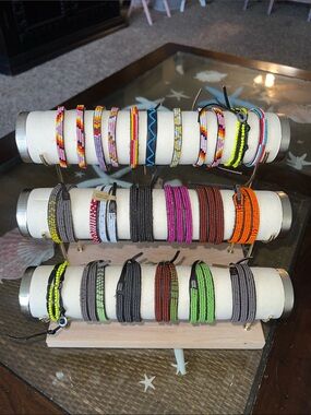 NWT CHAN LUU, LIVE SHOW LISTING, Luxury Designer Leather Wrap Beaded Bracelets